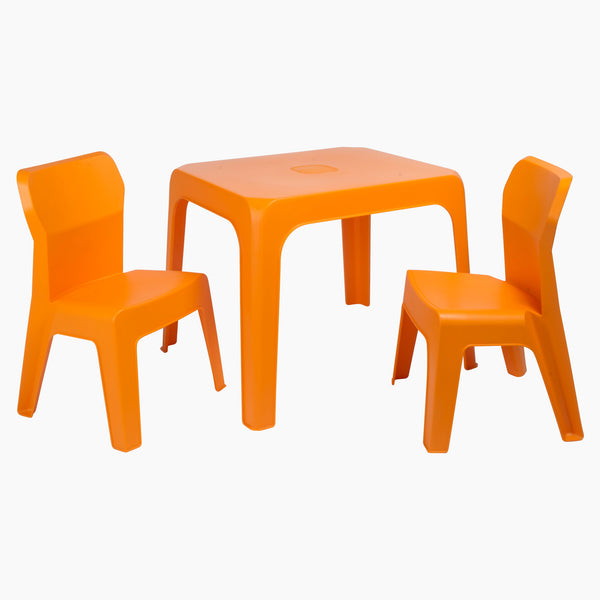 GARBAR JAN Kinderstoel-Tafel Binnen, Buiten Set 2+1 Oranje