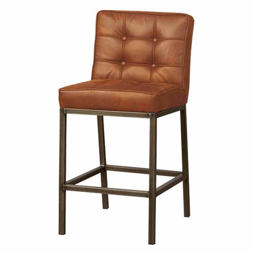 Vasco Barstoel - fabric Amazon 9 cognac - Barstoelen - Tower Living