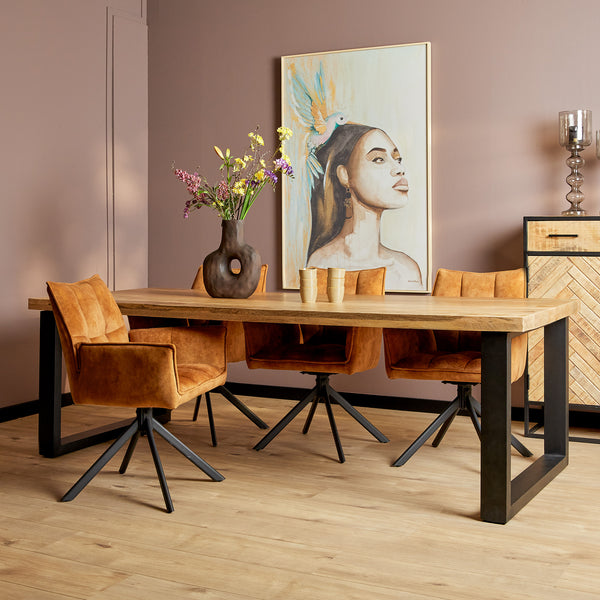 Eettafel Denver | 200 cm | Rechthoek | U-poot