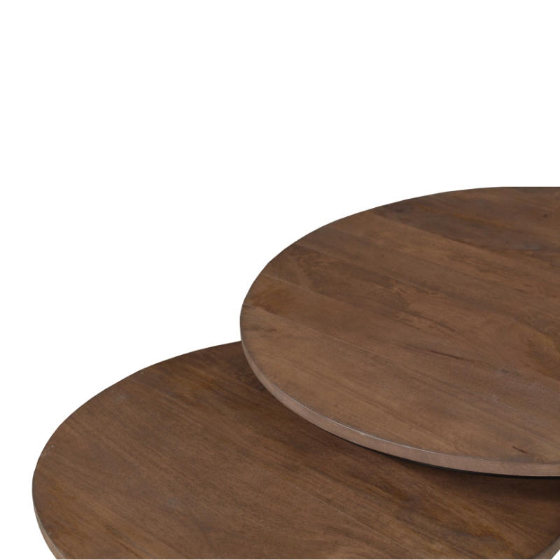 Salontafel Madison Walnut | 70 cm | set van 2