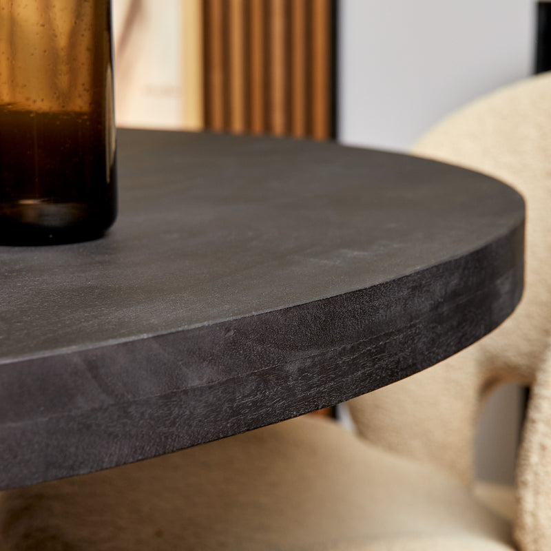 Eettafel Denver Black | 110 cm | Rond