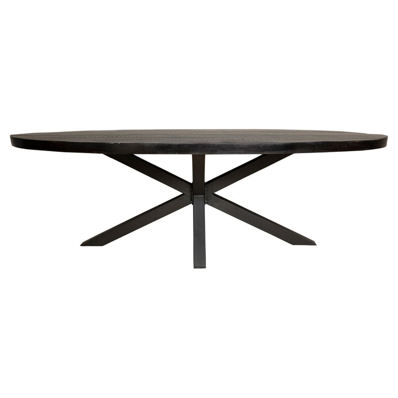 Eettafel Denver Black | 300 cm | Ovaal