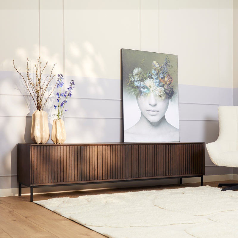 Tv meubel Madison Walnut | 210 cm