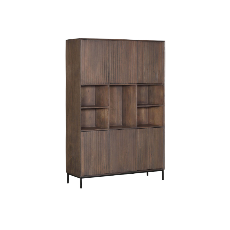 Vakkenkast Madison XL Walnut | 135 cm