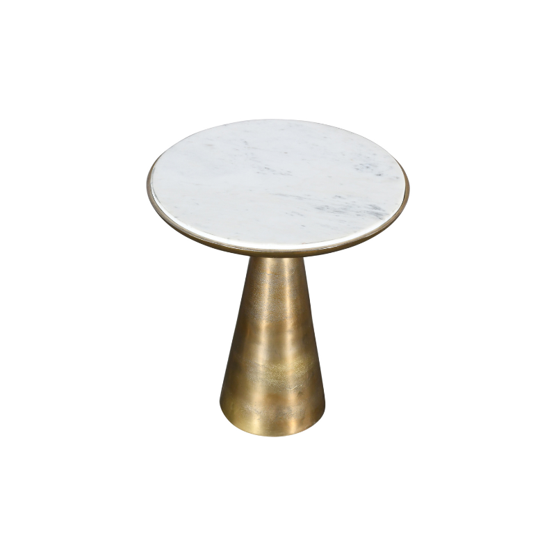 Bijzettafel Essy White marble |  45 cm