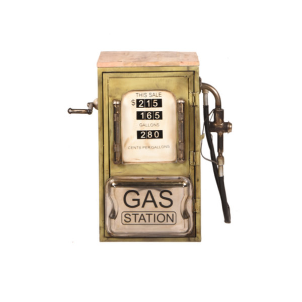 Sidetable Vintage Gas Station