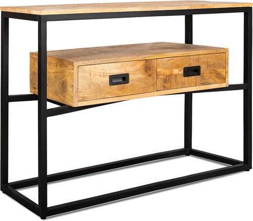 len 2 drawer console table 110