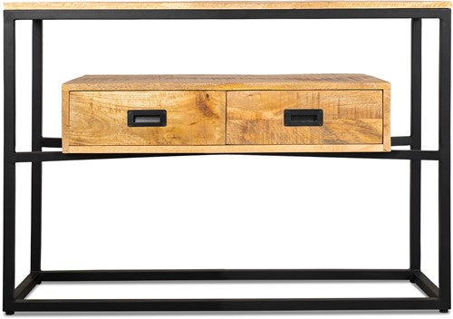 len 2 drawer console table 110