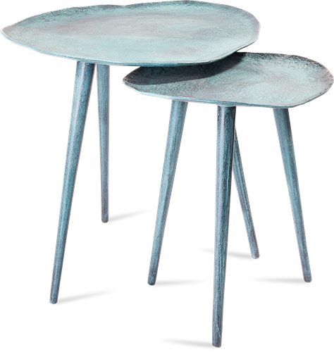 sidetable blauw patina 34,5