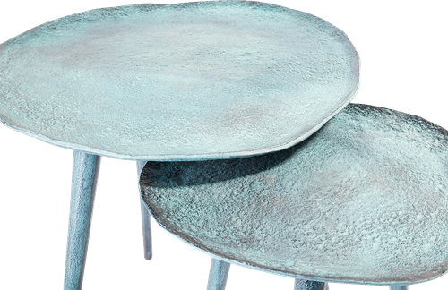 sidetable blauw patina 34,5