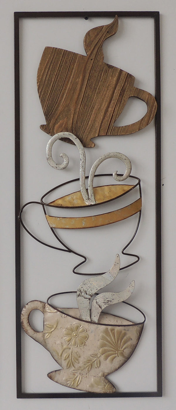 3D-metaalschilderij - Koffie en Thee 2