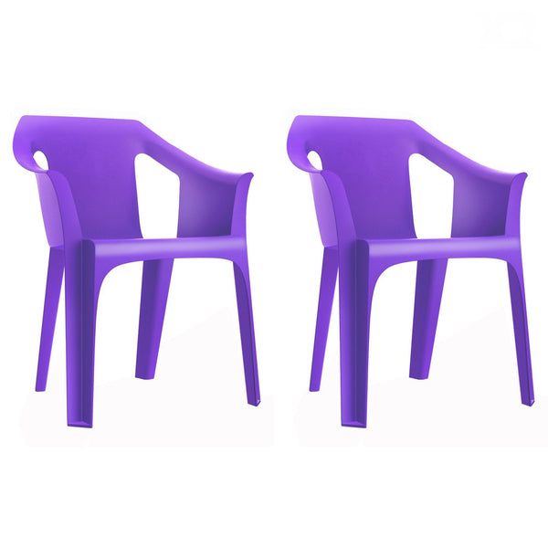 "GARBAR COOL Armchair Outdoor Set 2 Violet" - Dutch product name: "GARBAR COOL Buitenstoelenset 2 Violet"