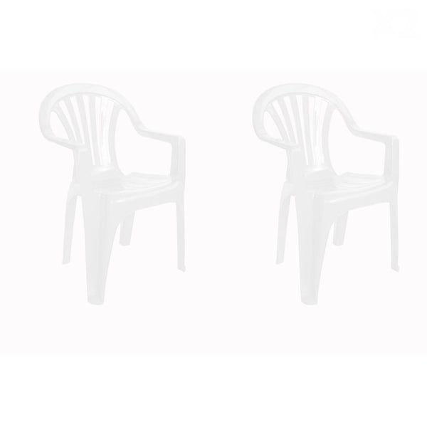 "GARBAR PALS Armchair Outdoor Set 2 White" - "GARBAR PALS Buitenstoelenset 2 Wit"
