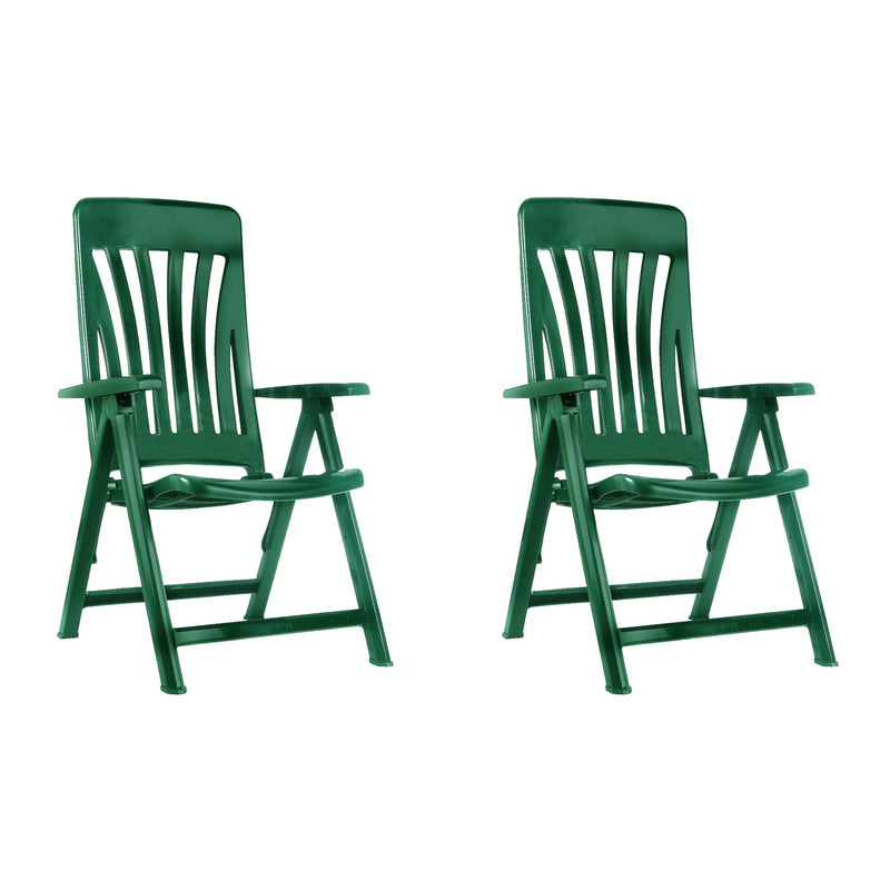 GARBAR BLANES Multiposition Armchair Outdoor Set 2 Dark green - "GARBAR BLANES Multifunctionele Tuinstoel Buitenset 2 Donkergroen"