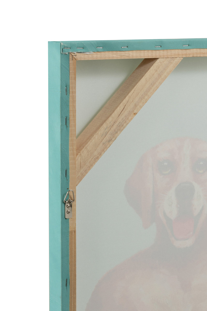 Wanddecoratie Honden Zwemshort Canvas/verf Mix