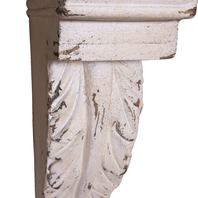 Wandrek  122x40x101 cm Wit Hout Muurrek