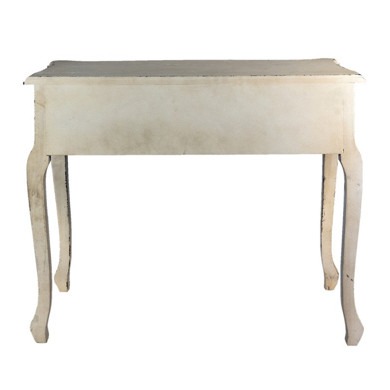 Sidetable  102x44x83 cm Wit Hout Rechthoek Wandtafel