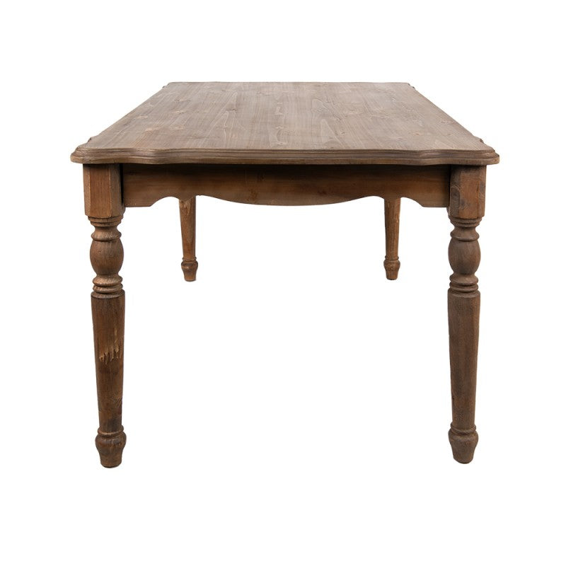 Eettafel  151x96x79 cm Bruin Hout Rechthoek Tafel