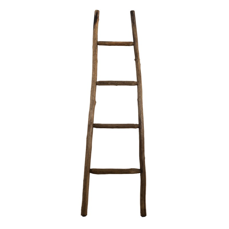Handdoekhouder Ladder 43x3x155 cm Bruin Hout Handdoekladder