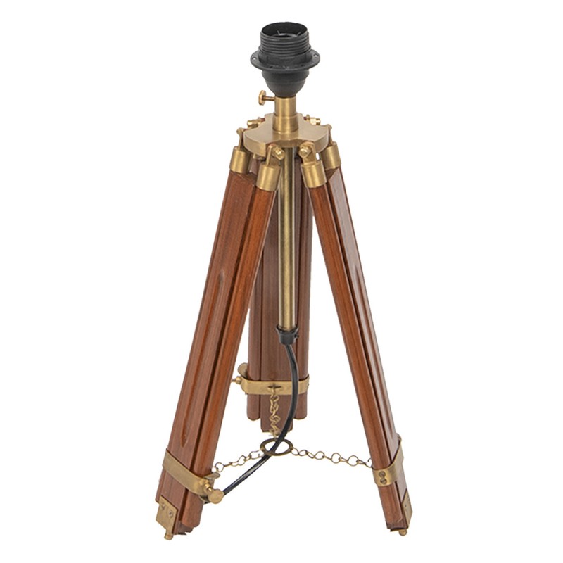 Tafellamp  Bruin Hout Driehoek Bureaulamp