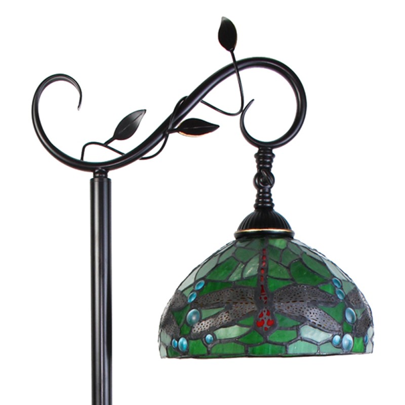 Tiffany Vloerlamp  152 cm Groen Bruin Kunststof Glas Rond Staande Lamp