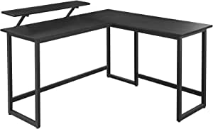 InduSign Bureau  L-vormig computerbureau met beweegbare monitorbevestiging  140 x 130 x 76 cm