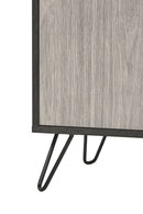 Wandkast | Meubelserie Moon | Lichtgrijs en donkergrijs | 112 x 40 x 160 (h) cm