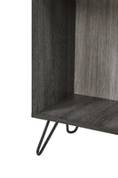 Vakkenkast | Meubelserie Moon | Lichtgrijs en donkergrijs | 120 x 29 x 195 (h) cm