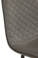 Stoelen - Set van 4 | Meubelserie Moon | Grijs | 42 x 45 x 86 (h) cm