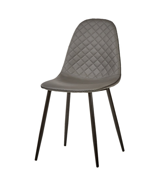 Stoelen - Set van 4 | Meubelserie Moon | Grijs | 42 x 45 x 86 (h) cm