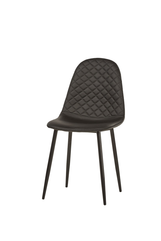 Stoelen - Set van 4 | Meubelserie Moon | Donker Grijs | 42 x 45 x 86 (h) cm