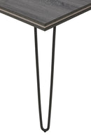 Eettafel | Meubelserie Moon | Lichtgrijs en donkergrijs | 180 x 90 x 77,5 (h) cm