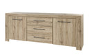 Dressoir | Meubelserie Toscane | Lichte houtkleur | 220 x 45 x 85 (h) cm