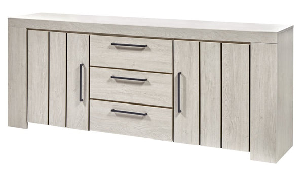 Dressoir | Meubelserie Glory | Lichtgrijs | 235 x 48 x 93,5 (h) cm