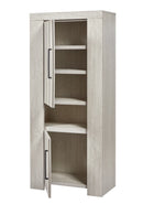 Wandkast 2 deurs | Meubelserie Glory | Lichtgrijs | 86 x 45 x 195 (h) cm