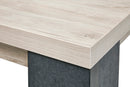 Eettafel | Meubelserie Odin | Antraciet, naturel | 180 x 100 x 77 (h) cm