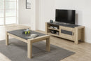 TV meubel | Meubelserie Costas | Antraciet, naturel | 151 x 46 x 55 (h) cm