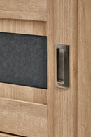 TV meubel | Meubelserie Costas | Antraciet, naturel | 151 x 46 x 55 (h) cm