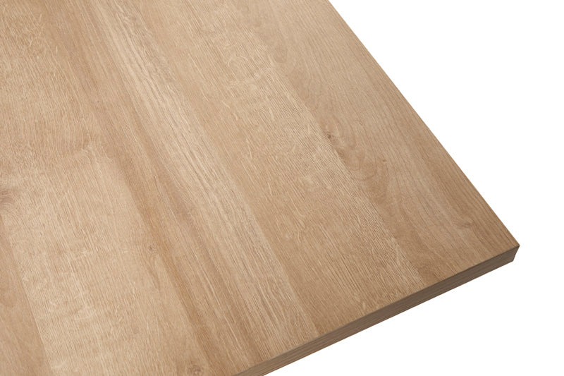 Eettafel | Meubelserie Costas | Antraciet, naturel | 170 x 100 x 76 (h) cm