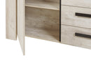 Dressoir | Meubelserie Bergen | lichtgrijs | 230 x 43 x 90,5 (h) cm