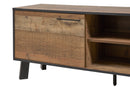 Salontafel | Meubelserie Tibia | bruin, naturel | 140 x 60 x 45 (h) cm