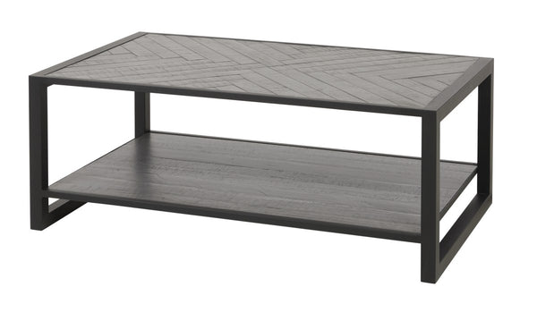 Salontafel | Meubelserie Micras | Donkergrijs, zwart | 120 x 70 x 45 (h) cm