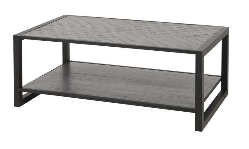 Salontafel | Meubelserie Micras | Donkergrijs, zwart | 120 x 70 x 45 (h) cm