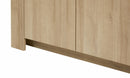 Vitrinekast | Meubelserie Ariya | bruin, naturel, lichtgrijs | 105 x 42 x 175 (h) cm