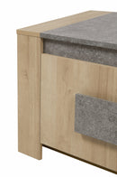 TV meubel | Meubelserie Ariya | bruin, naturel, lichtgrijs | 155 x 45 x 59 (h) cm