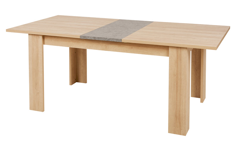 Eettafel | Meubelserie Ariya | bruin, naturel, lichtgrijs | 160 x 100 x 76 (h) cm