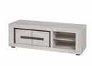 TV meubel | Meubelserie Vento | lichtgrijs, naturel | 150 x 50 x 48 (h) cm