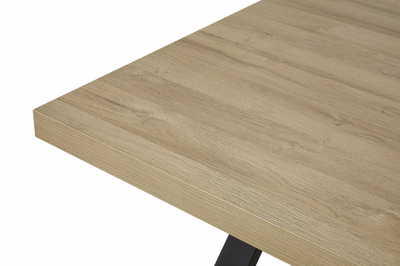 Tafel | Meubelserie Talenso | naturel, grijs, bruin | 170 x 100 x 76 (h) cm