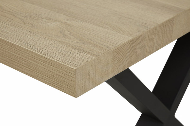 Tafel | Meubelserie Talenso | naturel, grijs, bruin | 170 x 100 x 76 (h) cm