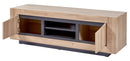 TV meubel | Meubelserie Fuga | Naturel, grijs, bruin | 160 x 48 x 52,5 (h) cm